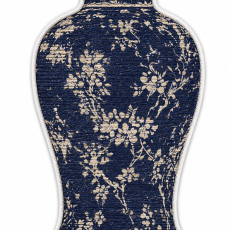 Cat Scratching Mats irregular-shaped vase dark blue